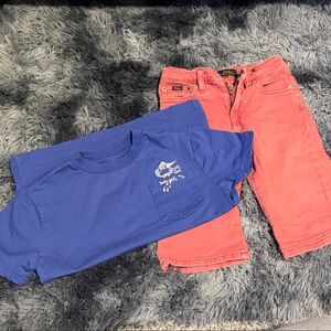 Polo by Ralph Lauren Navy Tee & Jean Shorts